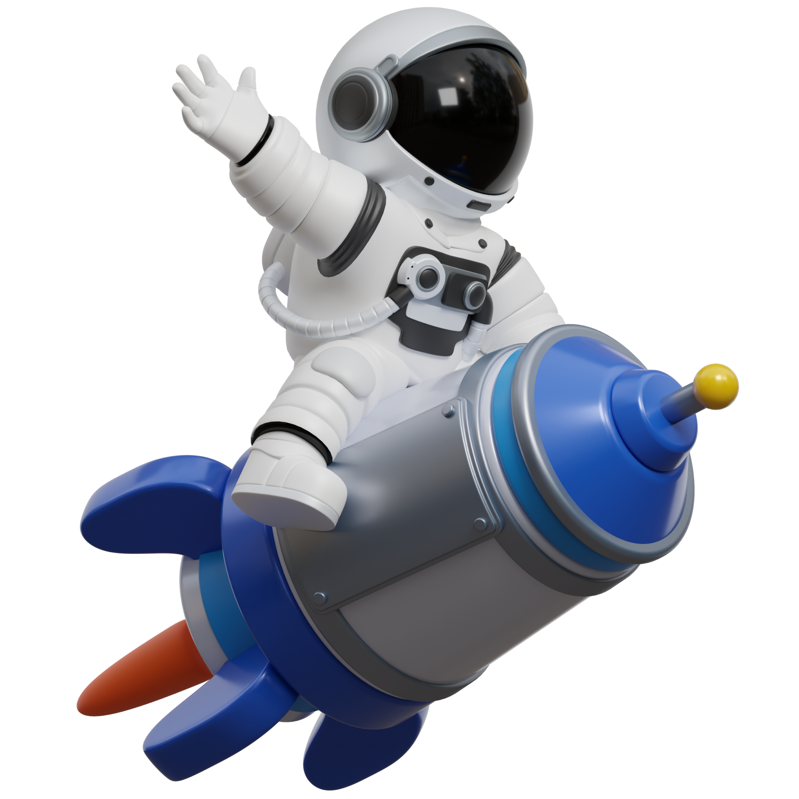 27 Astronaut ride a rocket