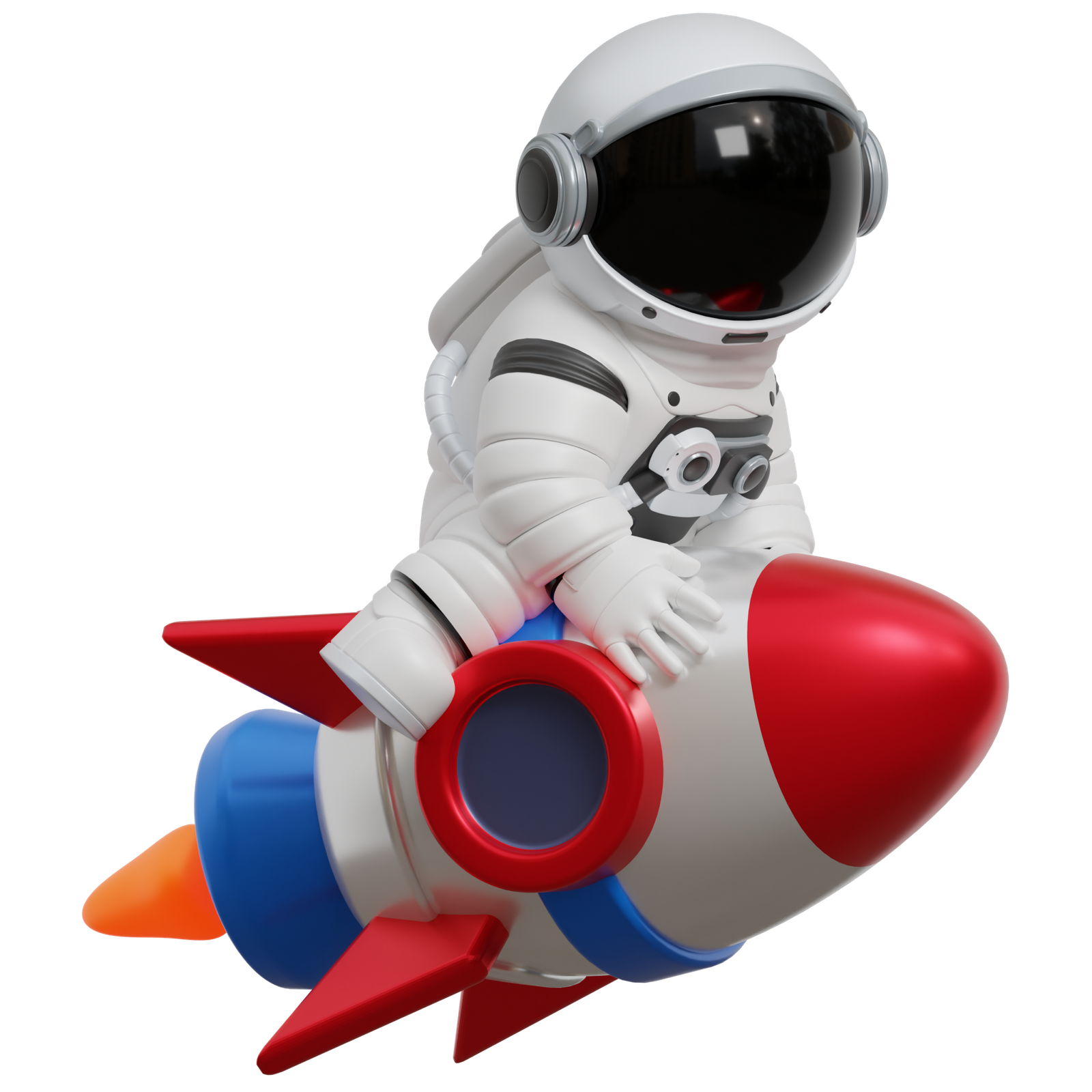 2 Astronaut ride rocket